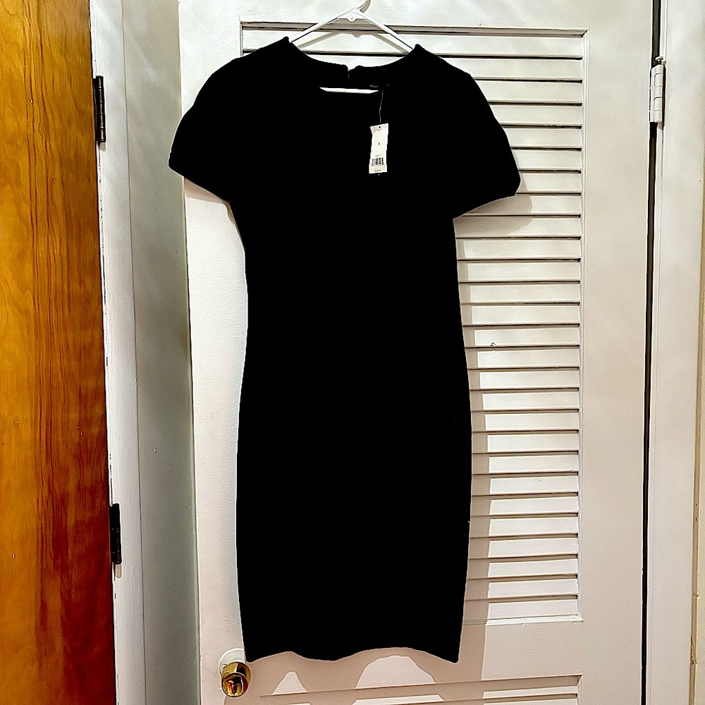 NWT BANANA REPUBLIC BLACK SHEATH DRESS SIZE 8